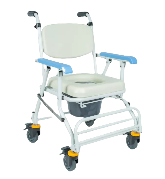 便盆椅 便器椅 鋁製推手型可收合 均佳 JCS-208 沐浴椅