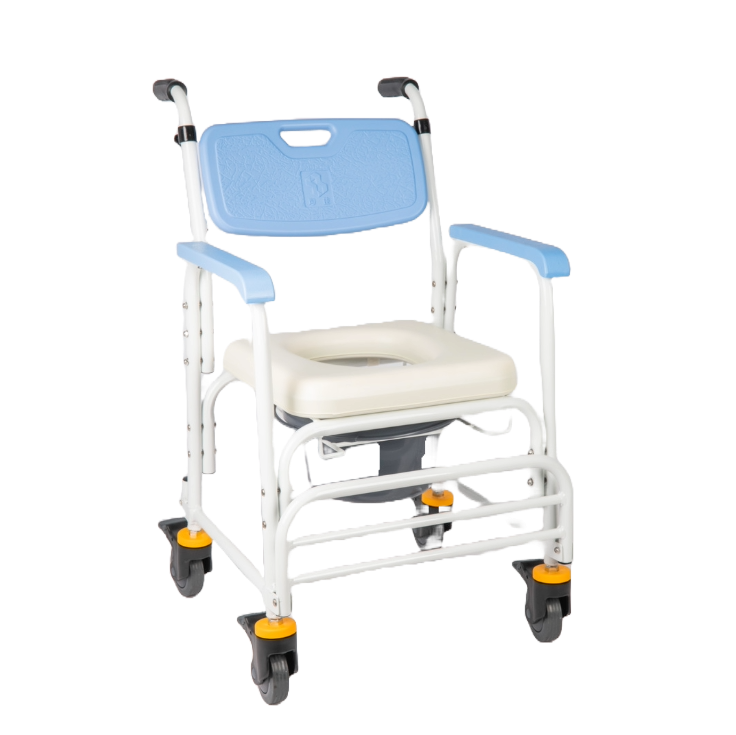 便器椅 便盆椅 沐浴椅 均佳 JCS-205 鋁合金附輪 不可收合