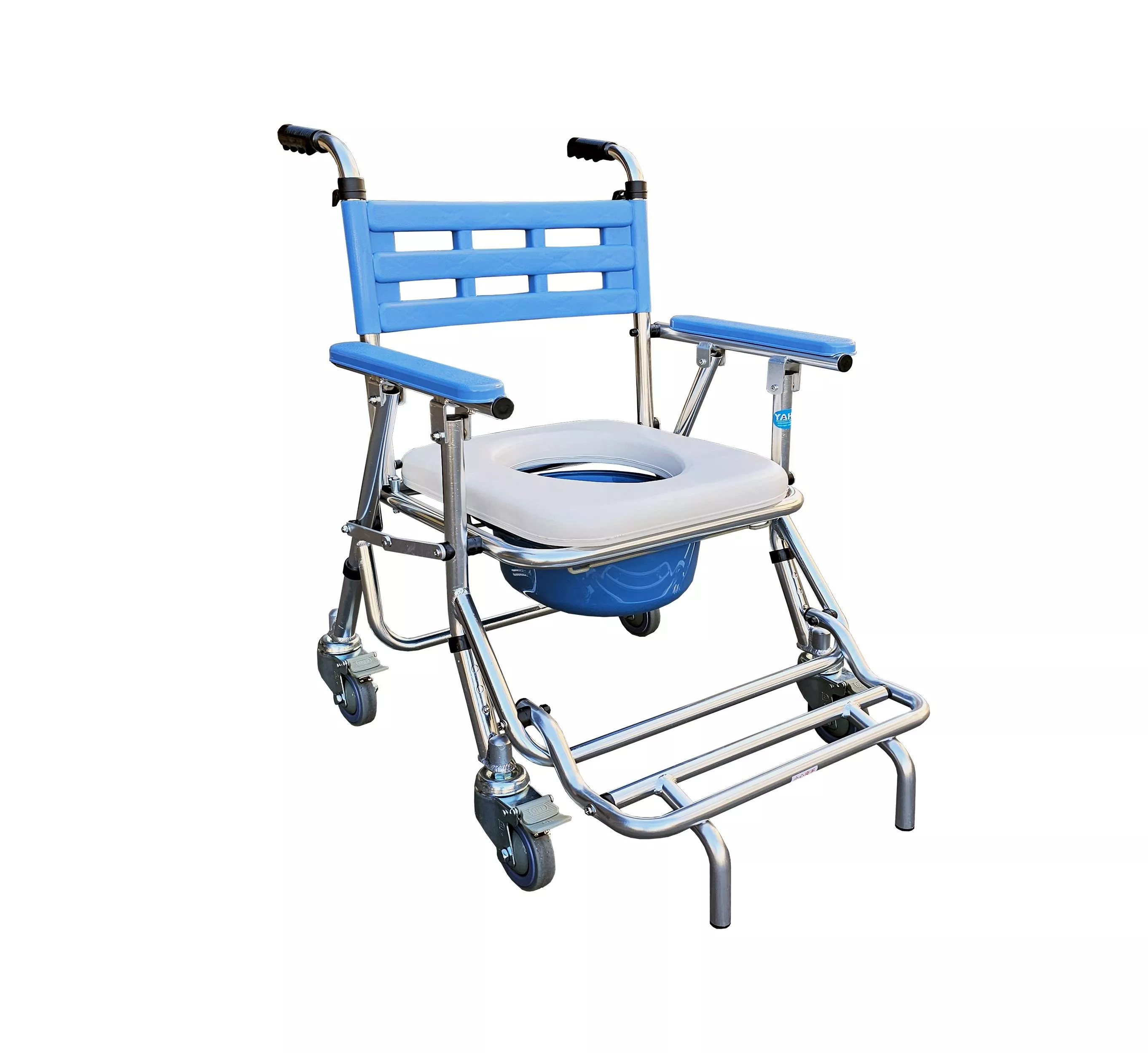 便器椅 便盆椅 沐浴椅 耀宏 YH121-3 鋁合金收合式（有輪/高低可調）