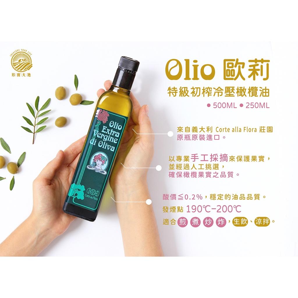 Olio 歐莉｜特級初榨冷壓橄欖油｜義大利原裝進口 500ml