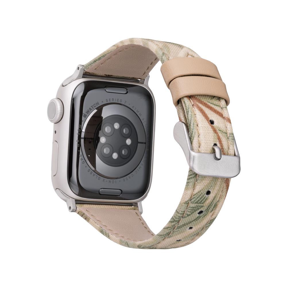 Gramas Apple Watch 38/40/41mm 仕女彩繪錶帶 BEST OF MORRIS 聯名限量款-米白