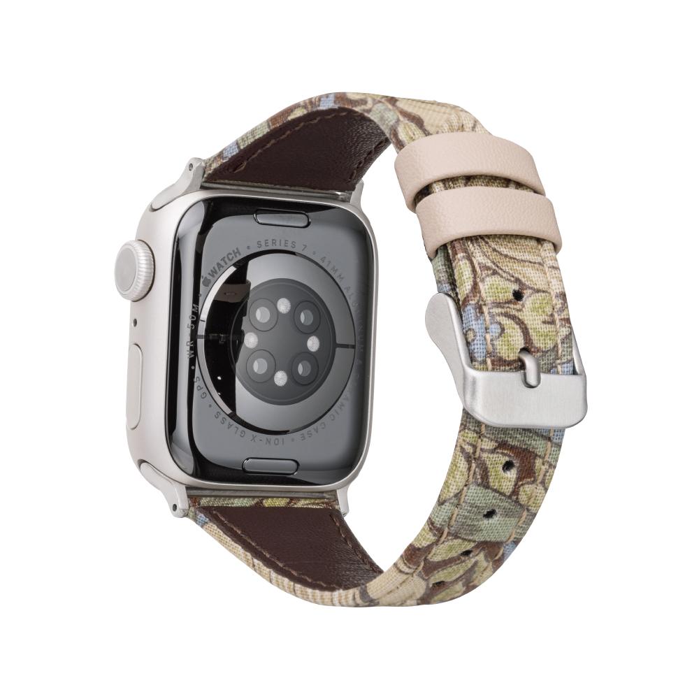 Gramas Apple Watch 38/40/41mm 仕女彩繪錶帶 BEST OF MORRIS 聯名限量款-米黃