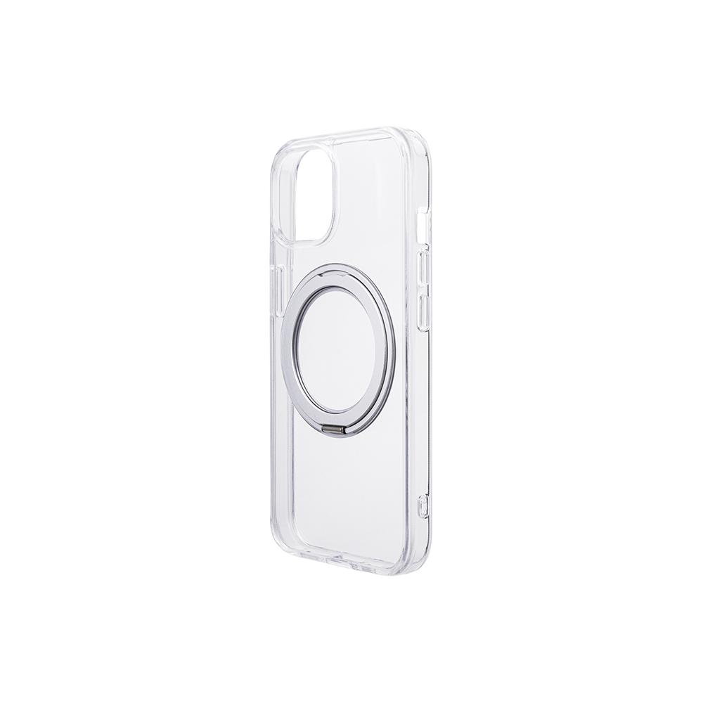 【Gramas】iPhone 15 6.1吋 Mag-O 支架磁吸透明保護殼 (透)