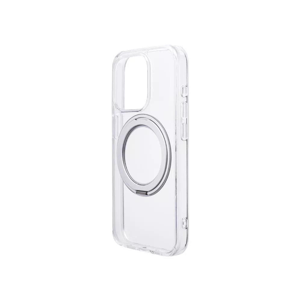 【Gramas】iPhone 15 Pro 6.1吋 Mag-O 支架磁吸透明保護殼 (透)