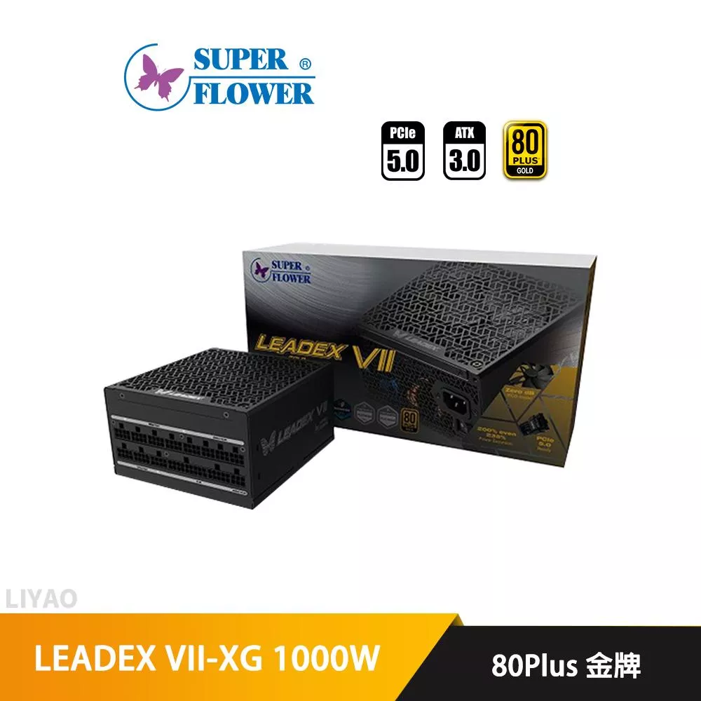 振華 LEADEX VII-XG 1000W 金牌 ATX 3.0 電源供應器