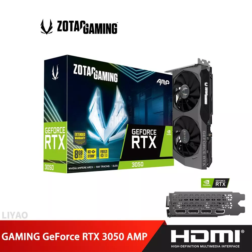 ZOTAC GAMING GeForce RTX 3050 AMP (ZT-A30500F-10M) 顯示卡