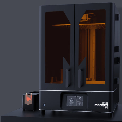 MEGA8K V2 LCD光固化3D列印機 標配組 (V2+WASH S+ CURE S+8K灰*3)