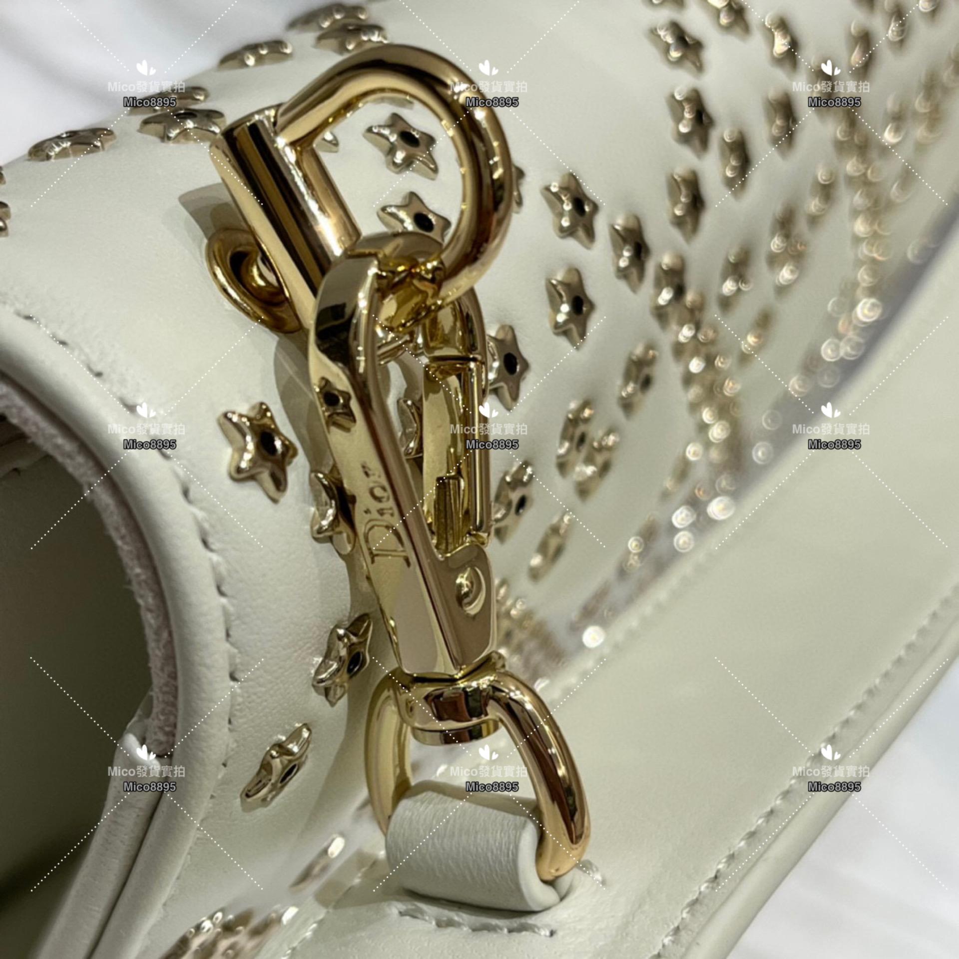 Dior LUCKY七夕限定系列，Addict 經典鏈條鎖扣包 白色 21cm