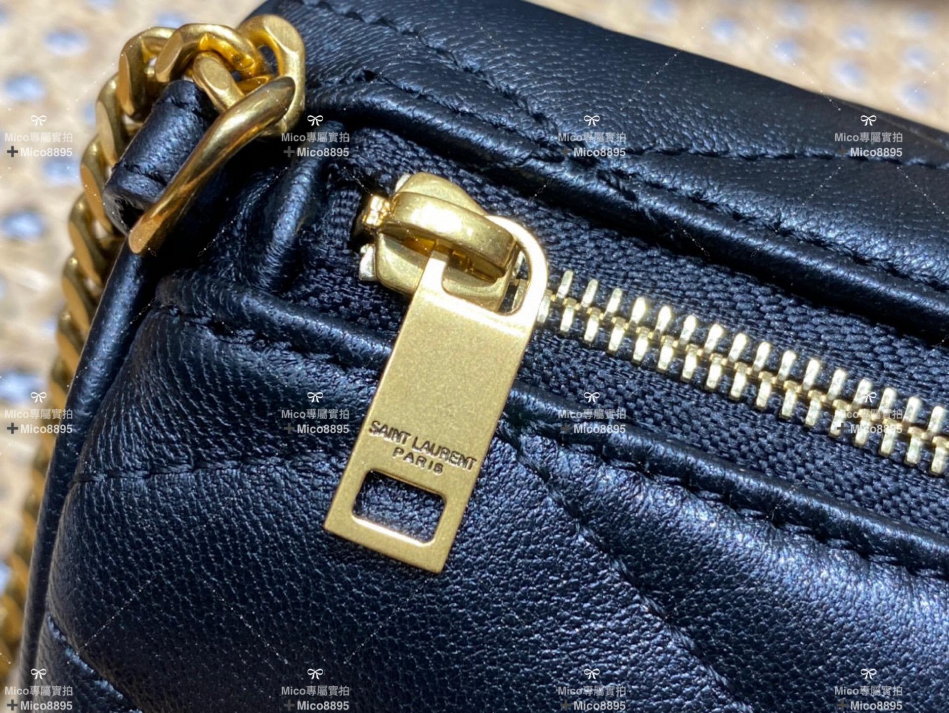 Saint Laurent 聖羅蘭 SADE 迷你圓管手袋 圓餅包 小羊皮 20cm