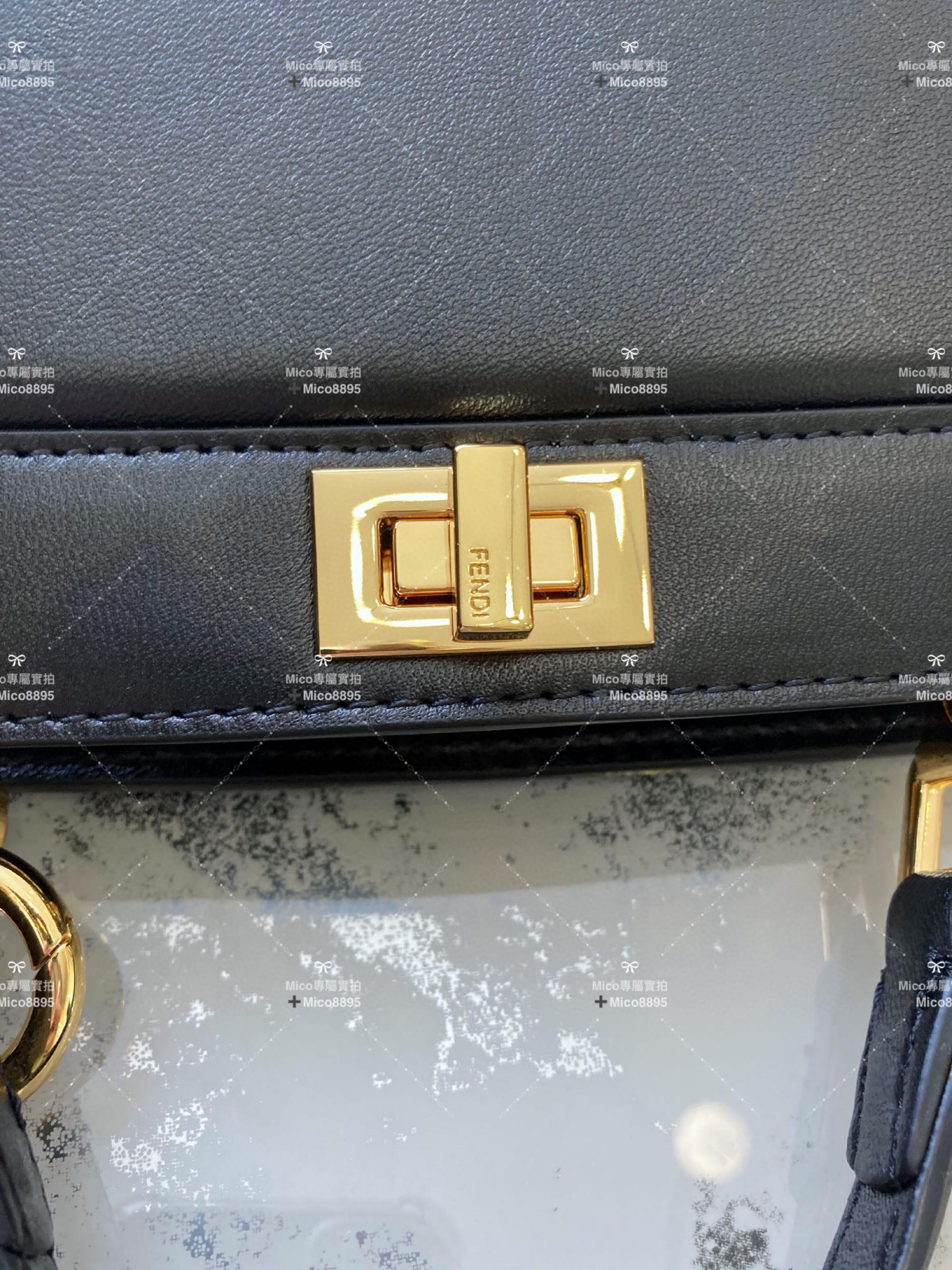 Fendi 經典黑 𝐩𝐞𝐞𝐤𝐚𝐛𝐨𝐨 𝐢𝐬𝐞𝐞𝐮小貓包 納帕羊皮 20cm