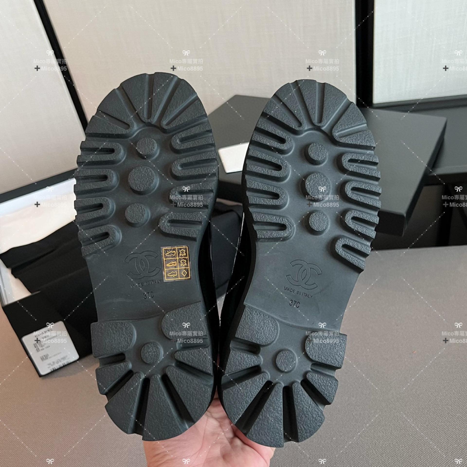 CHANEL 全漆皮小牛皮 切爾西短靴 35-39