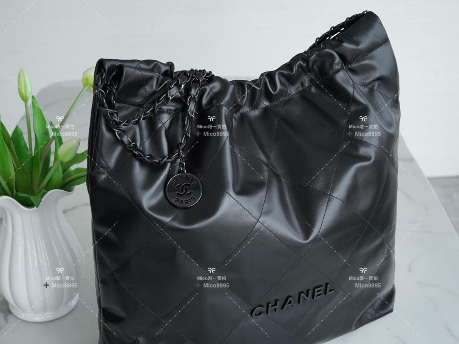 Chanel 𝟮𝟮𝗸秋冬新款 𝘀𝗼 𝗯𝗹𝗮𝗰𝗸🖤𝟮𝟮手袋 大號