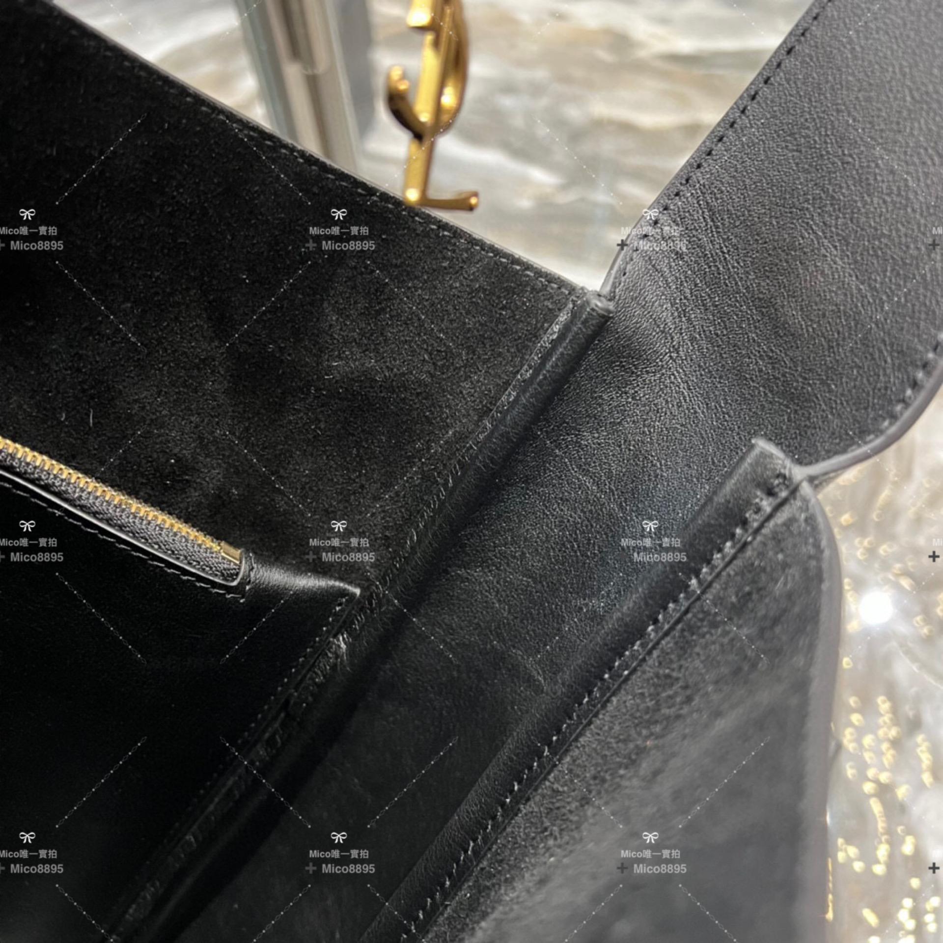 YSL 聖羅蘭 復古牛皮 LE 5A7腋下包 黑色 24cm