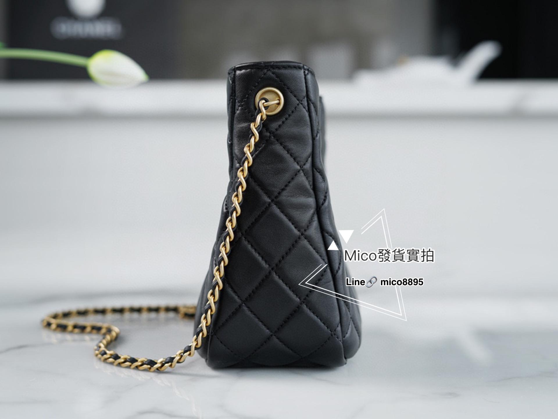 Chanel 22s 金球系列 編織金球Hobo嬉皮包 黑色〰️ 19cm