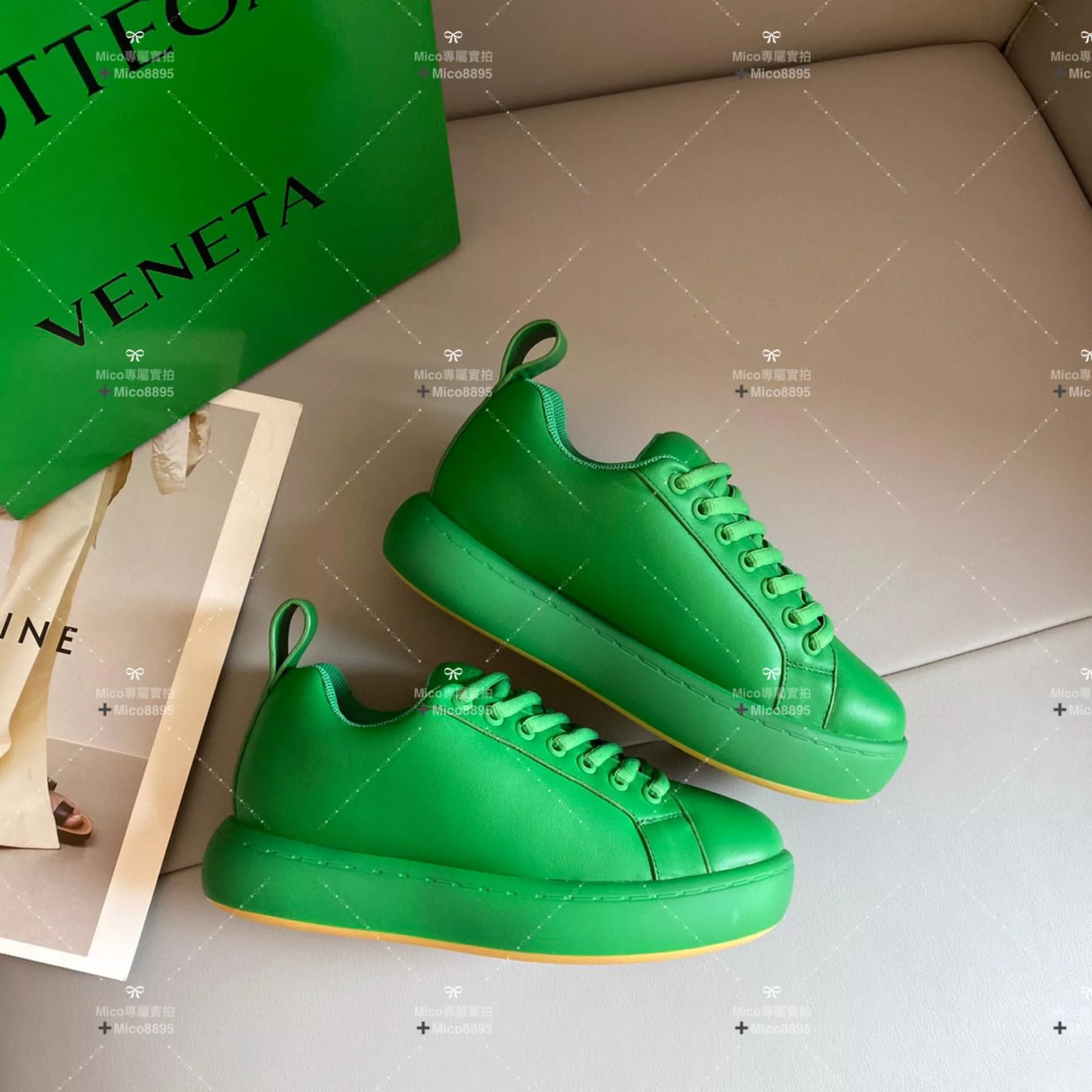 Bottega Veneta BV 極簡系列 情侶款/男女 休閒小白鞋 百搭款