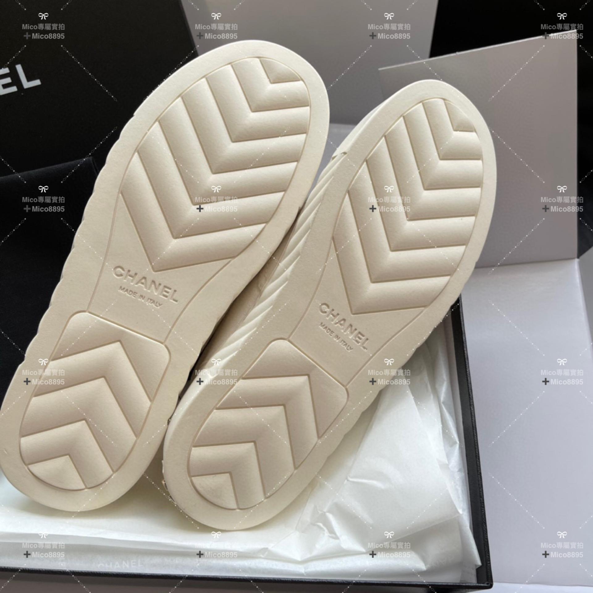 CHANEL 復古風格休閒帆布鞋/小白鞋 尺碼35-40