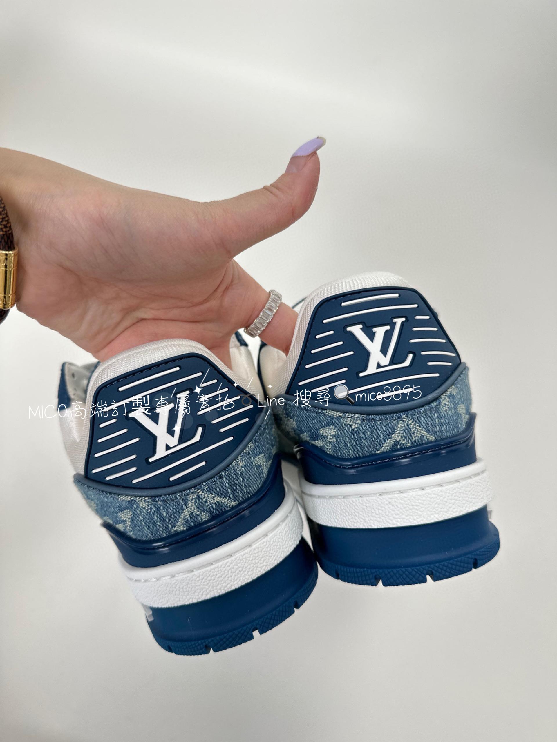 LV 牛仔藍 traine系列休閒運動鞋 size 女35-41  男38-45