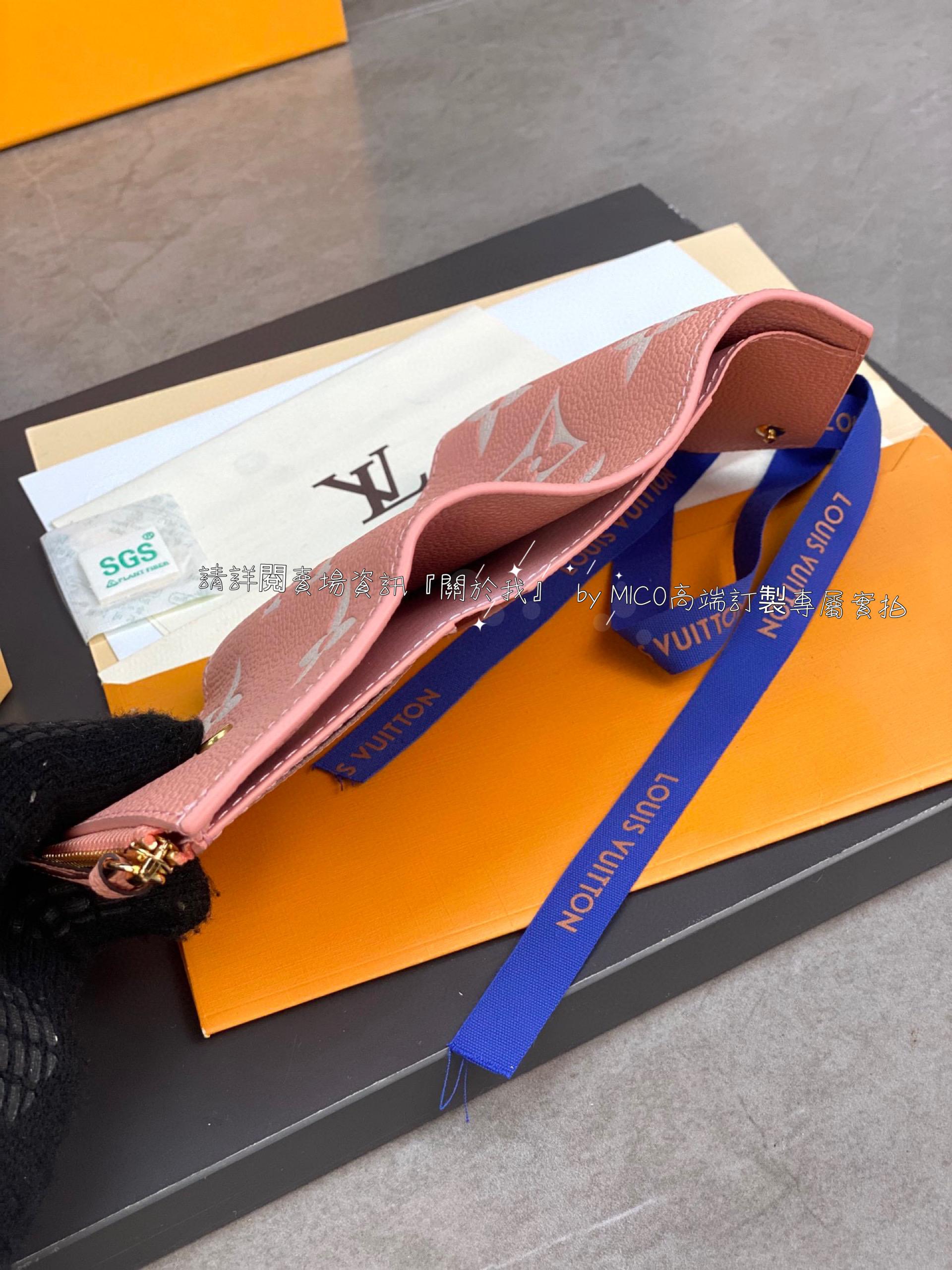 Louis Vuitton 路易威登 LV 龍蝦粉色 Victorine 錢夾/短夾/錢包 三折短夾