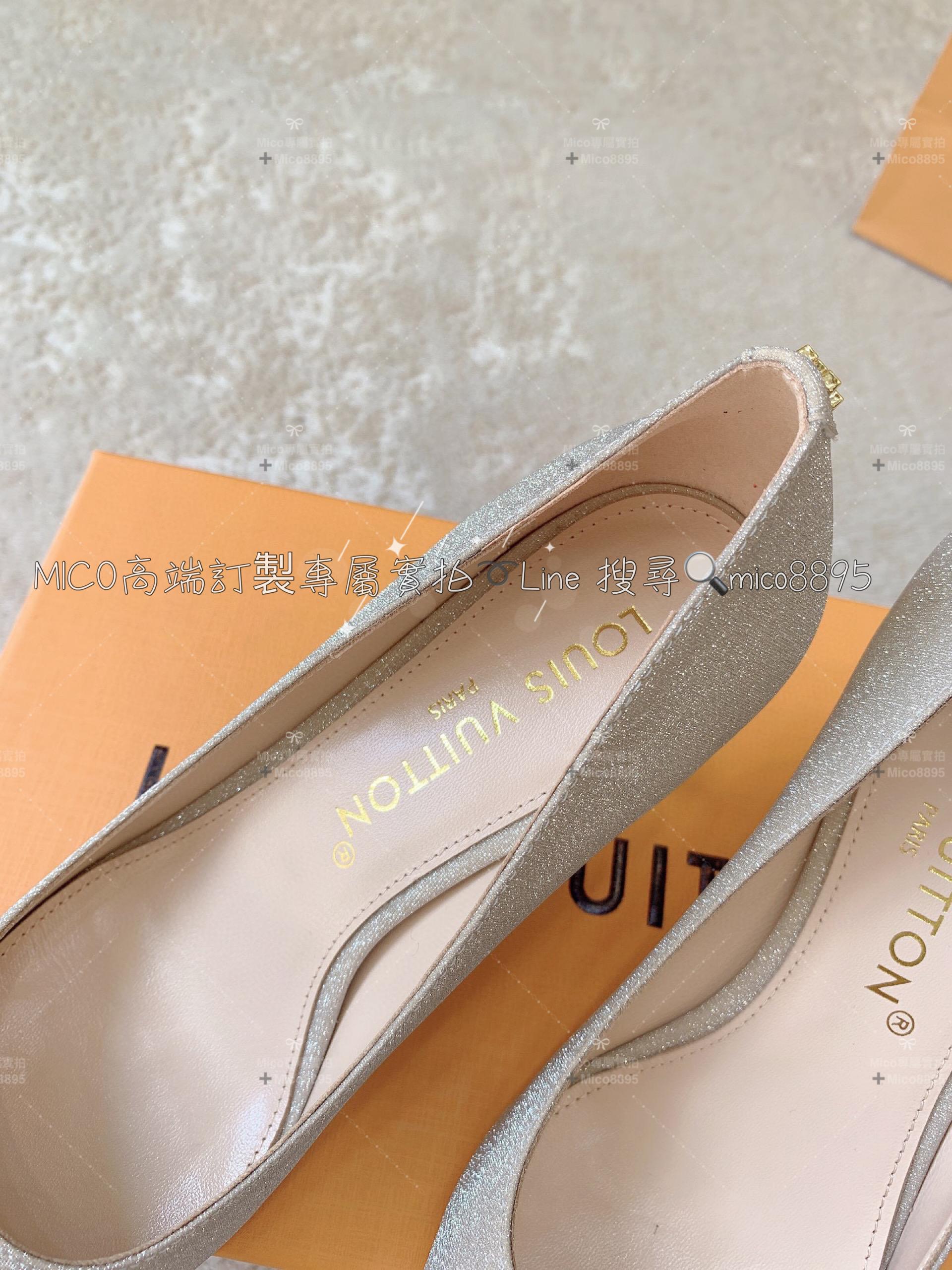Louis Vuitton 23ss LV 香檳色 Blossom優雅系列高跟鞋/跟鞋 跟高7.5cm 34-40