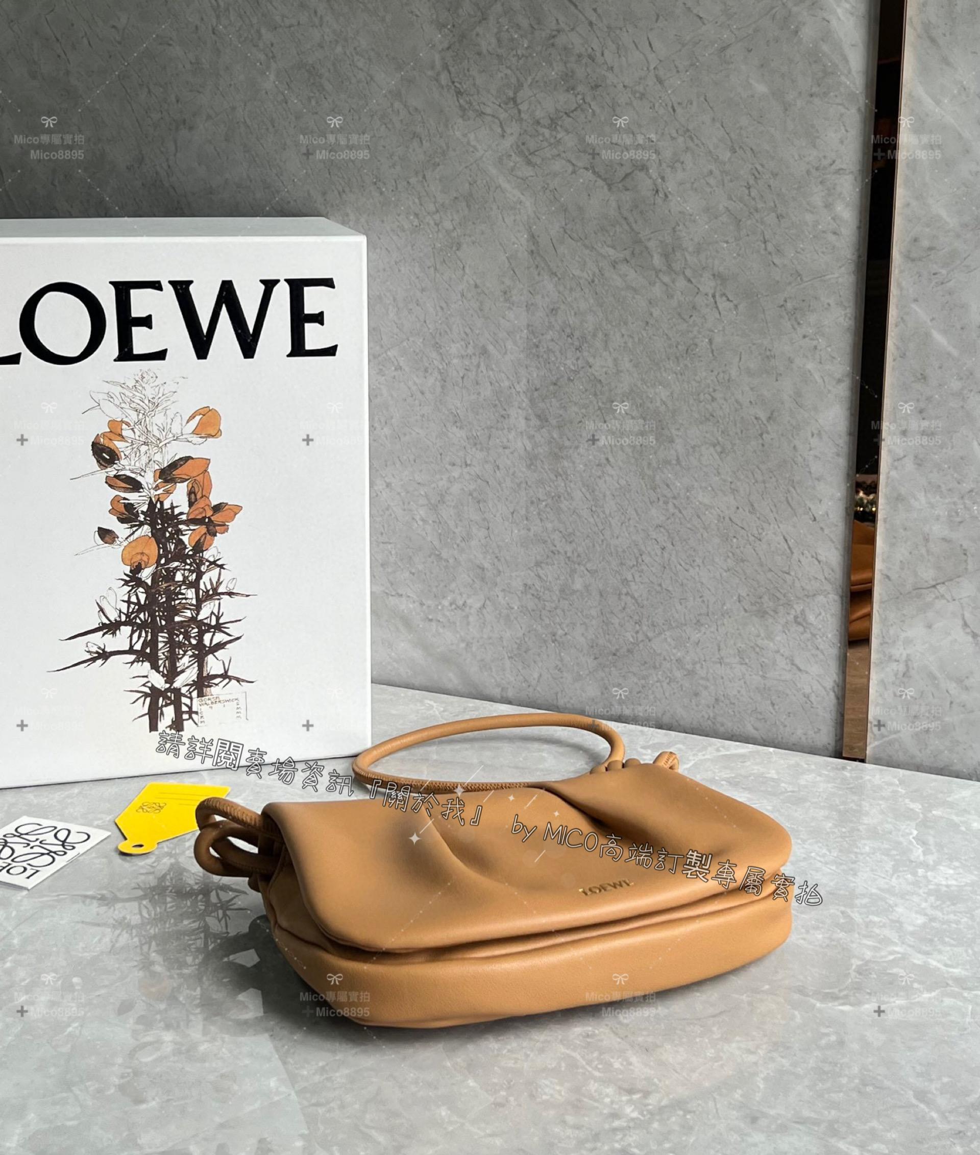 Loewe 羅威 Paseo系列 焦糖色 Paseo Satchel 手提/肩背/斜跨包 25cm