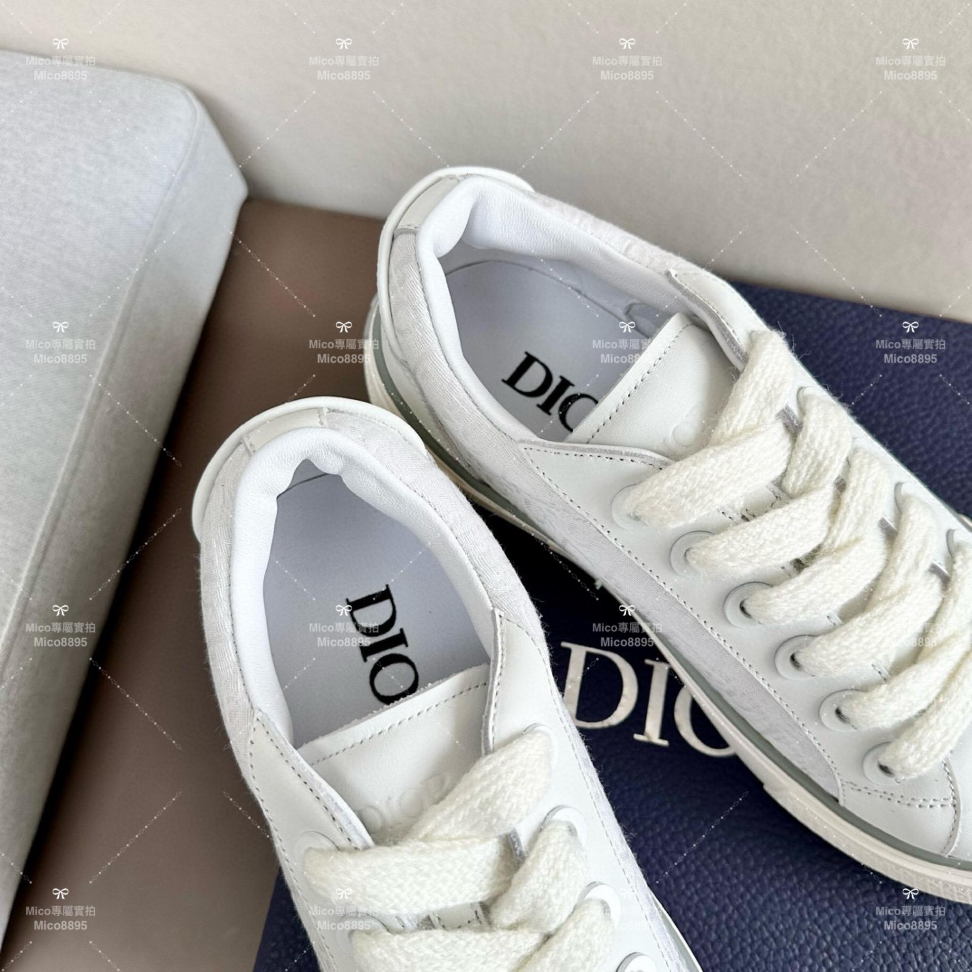 DIOR 白色絨面 Denim Tears聯名合作款 B33系列 情侶款/男鞋/女鞋/SIZE：女款35-40 男款39-45  