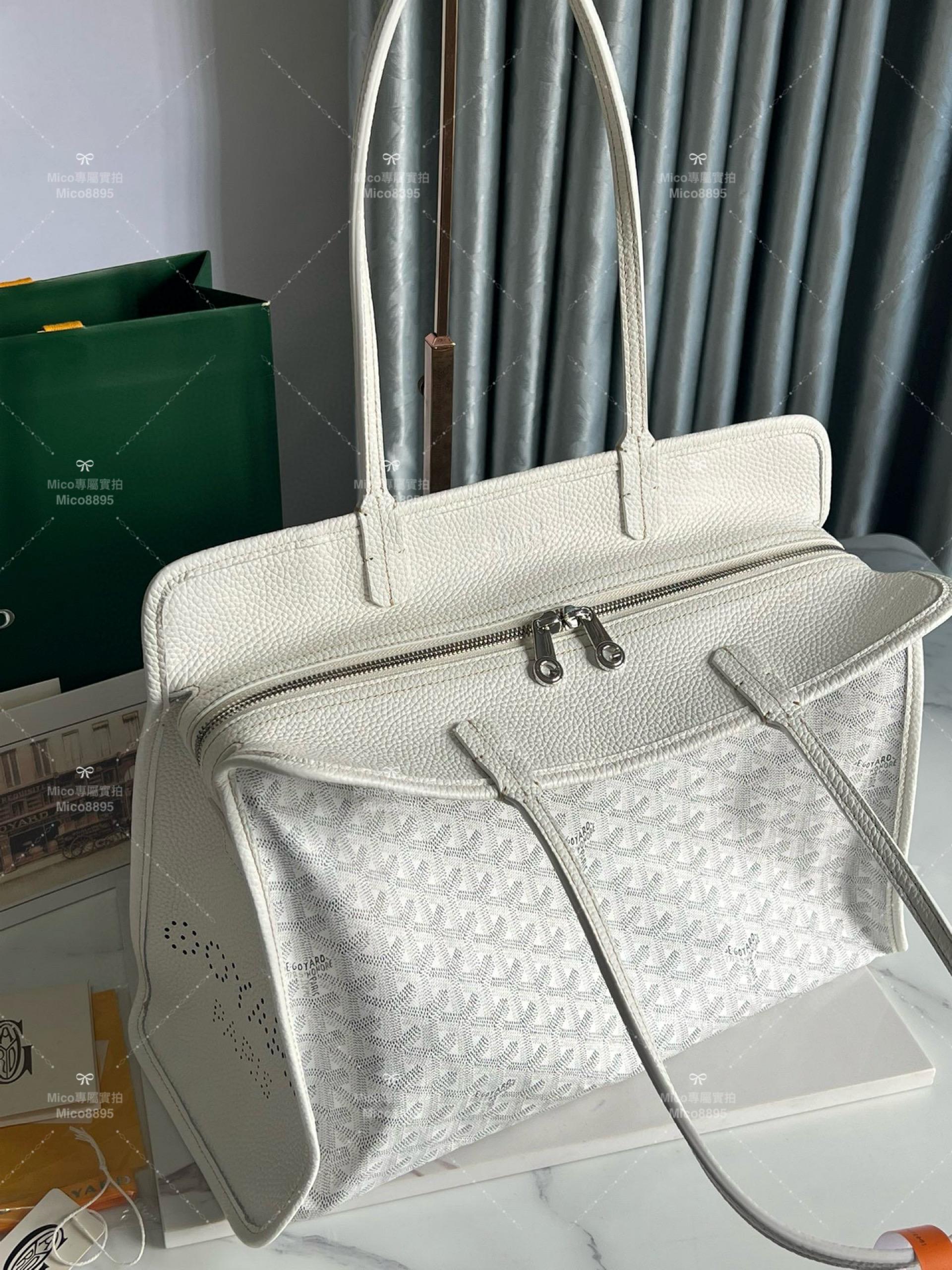 Goyard 白色 hardy bag 購物袋/旅行包/寵物包