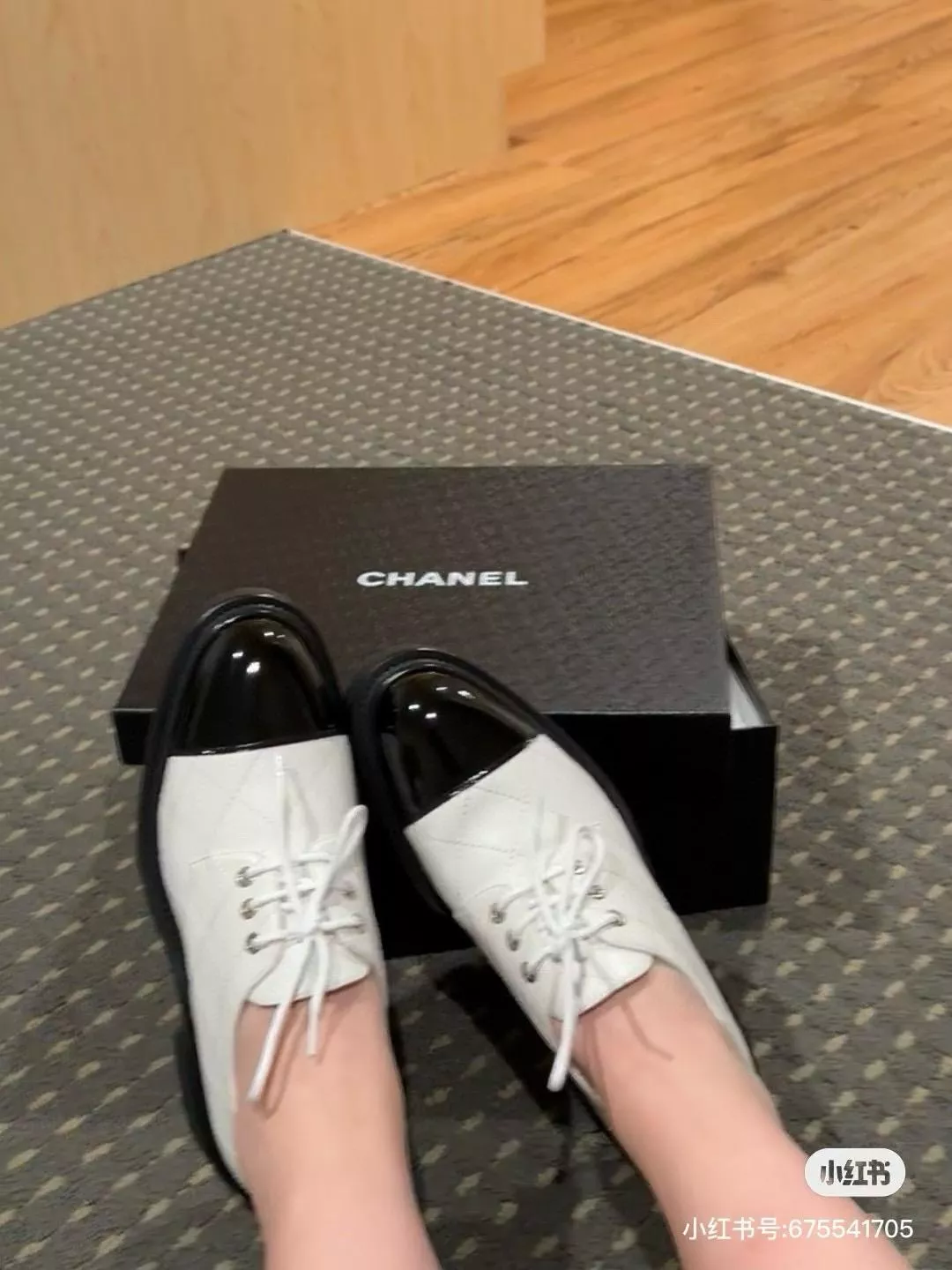 Chanel 經典繫帶 白色 厚底樂福鞋/紳士鞋/ 英倫風格 SIZE 35-39(可訂製40）