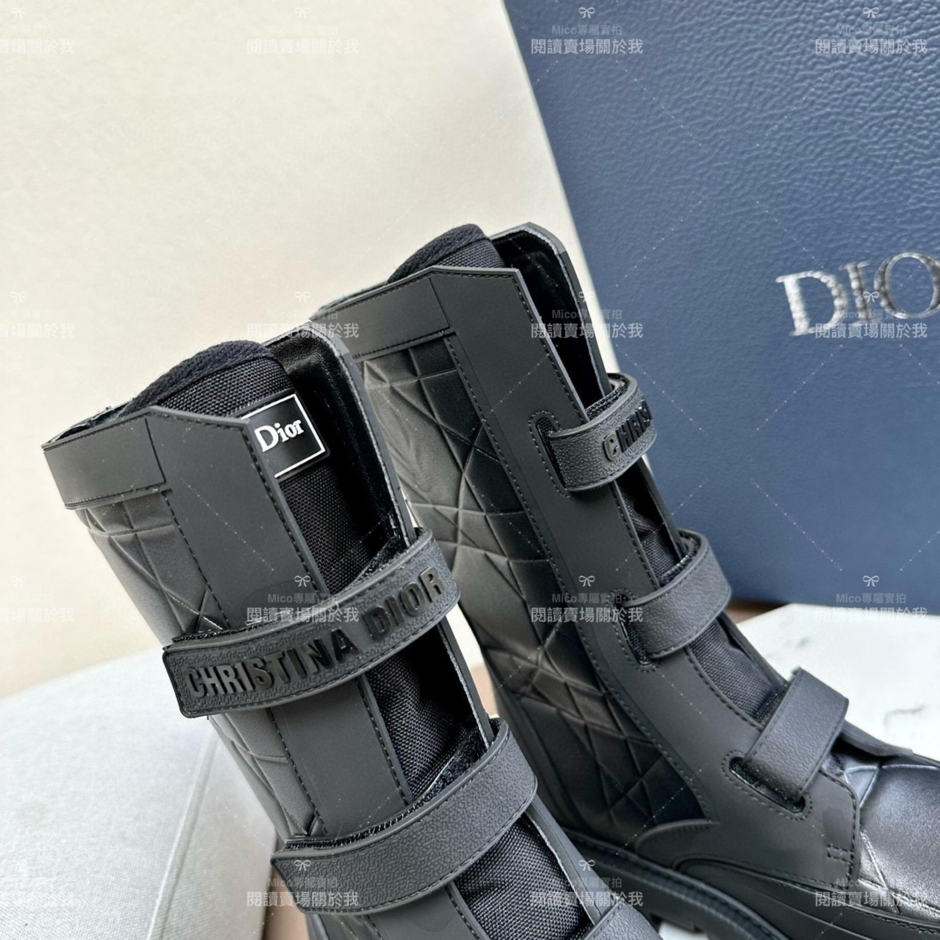 Dior Garden系列 厚底魔術貼短靴/馬丁靴 4.5cm 35-39