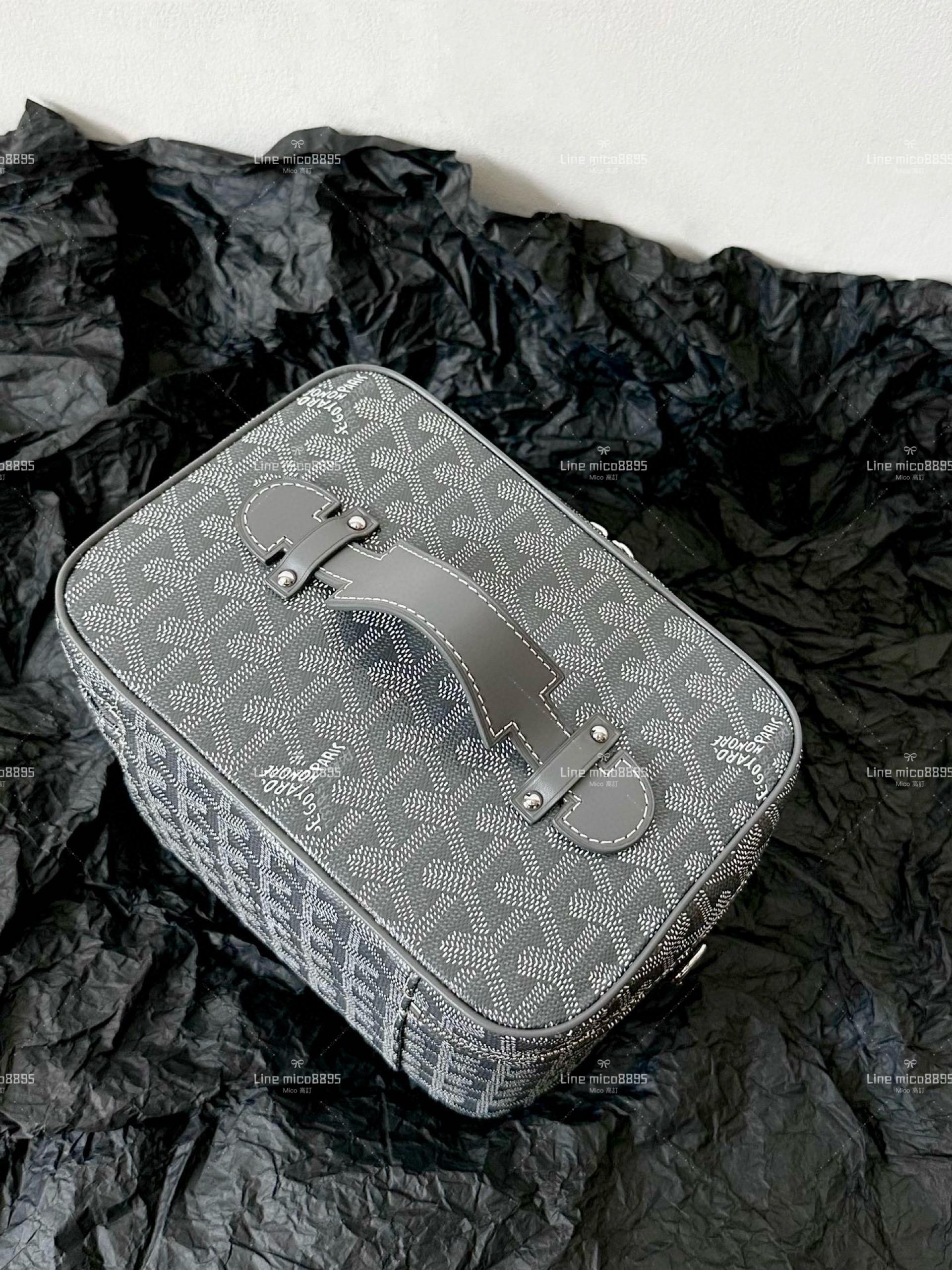 Goyard 化妝盒子包/化妝包(配肩帶) 灰色 20cm