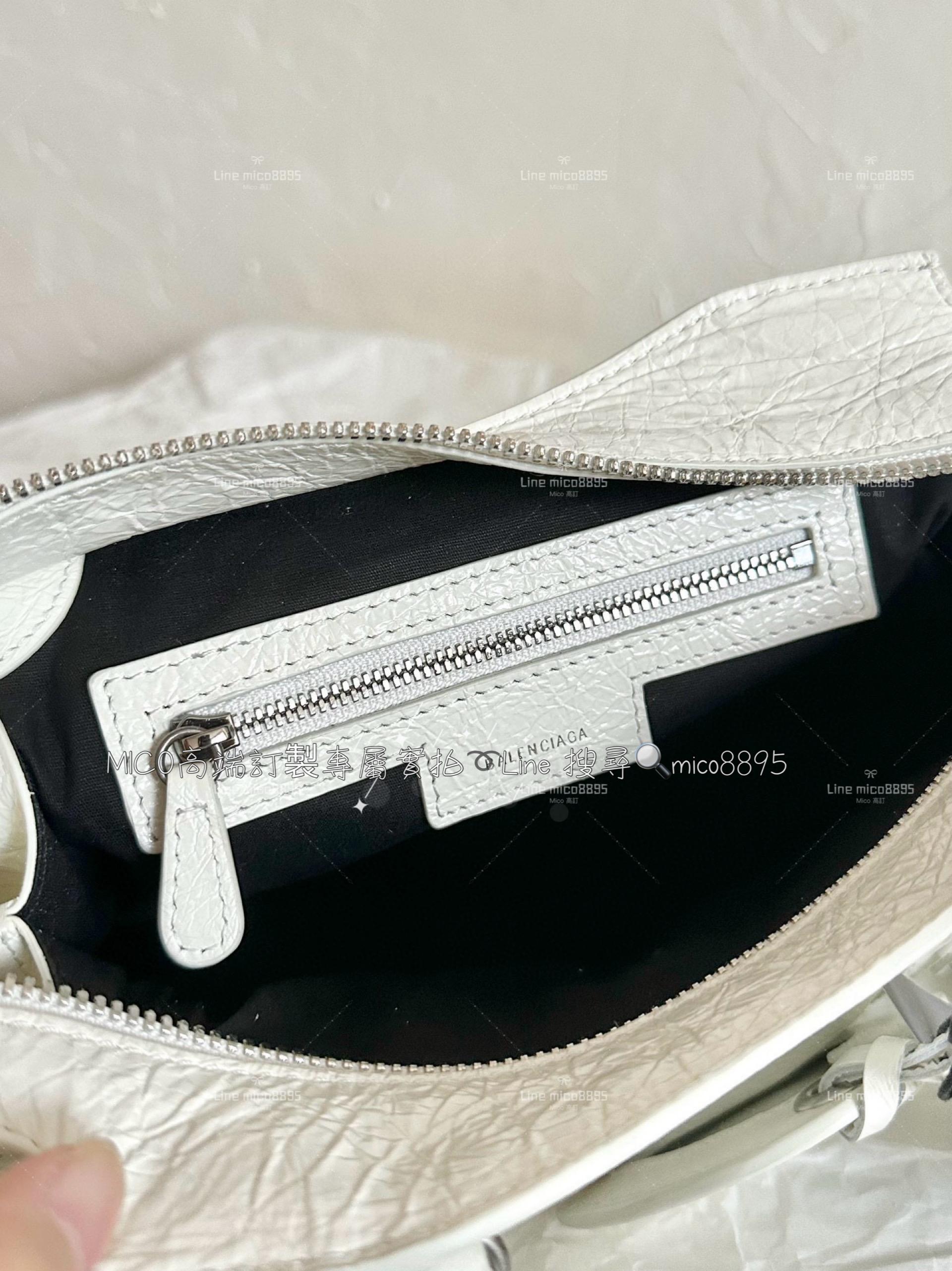Balenciaga 白款/銀釦 Neo classic 機車包xs 26cm