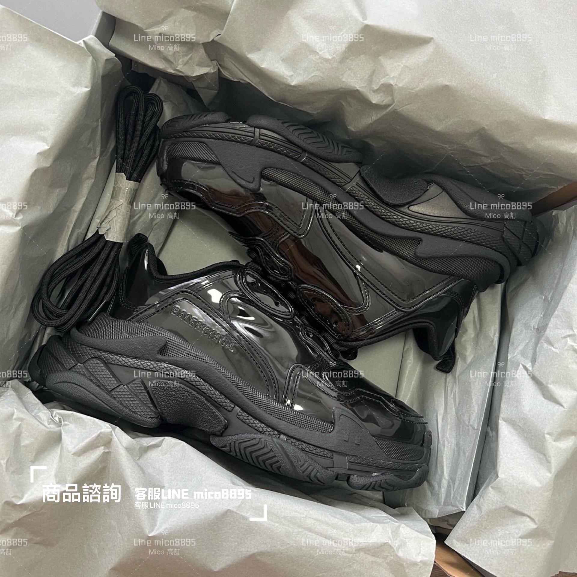 Balenciaga 漆皮 Triple S 一代厚底老爹鞋/休閒鞋 男女款 35-45