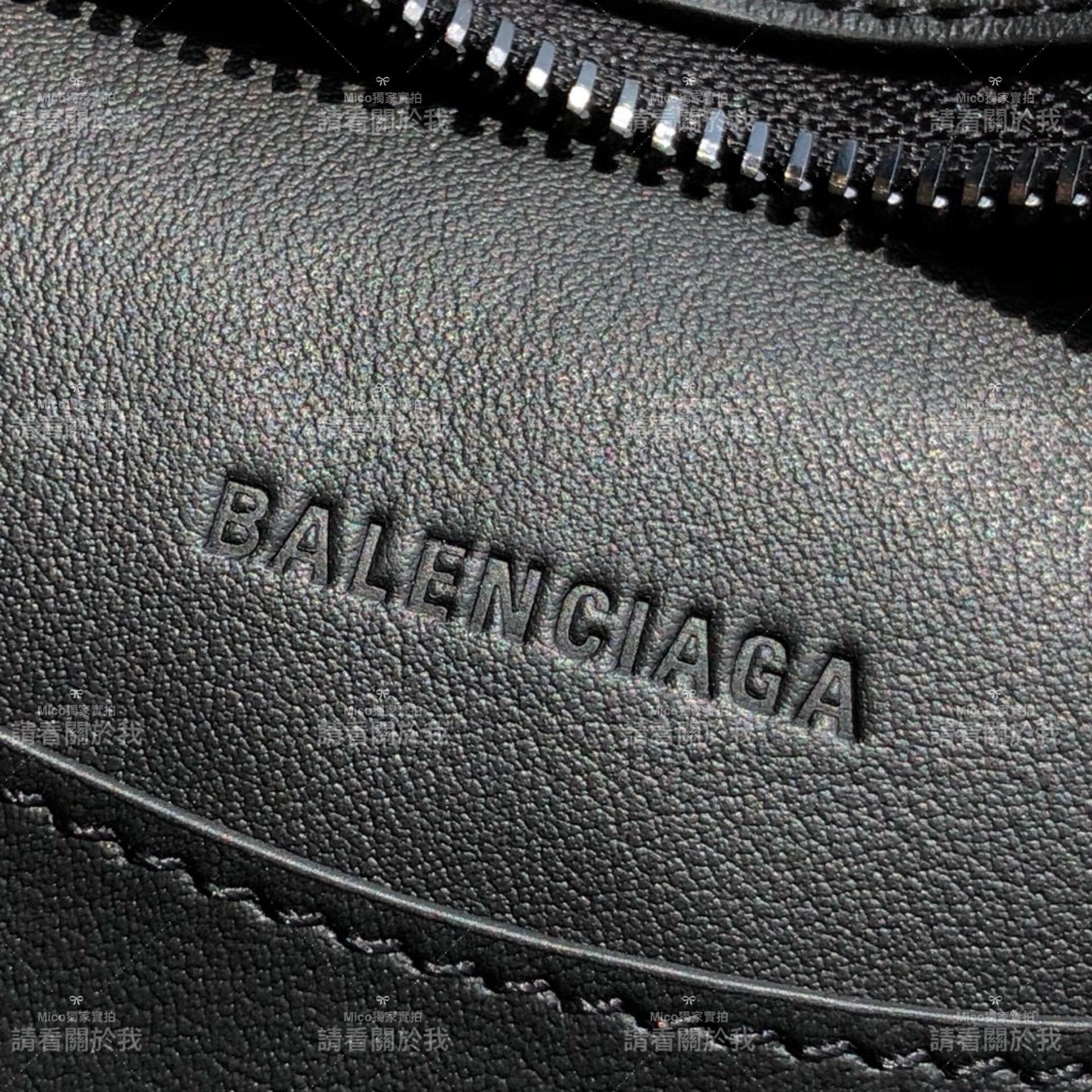 Balenciaga(巴黎世家) 中號 黑色平紋牛皮/黑釦 Neo Classic 機車包 33cm