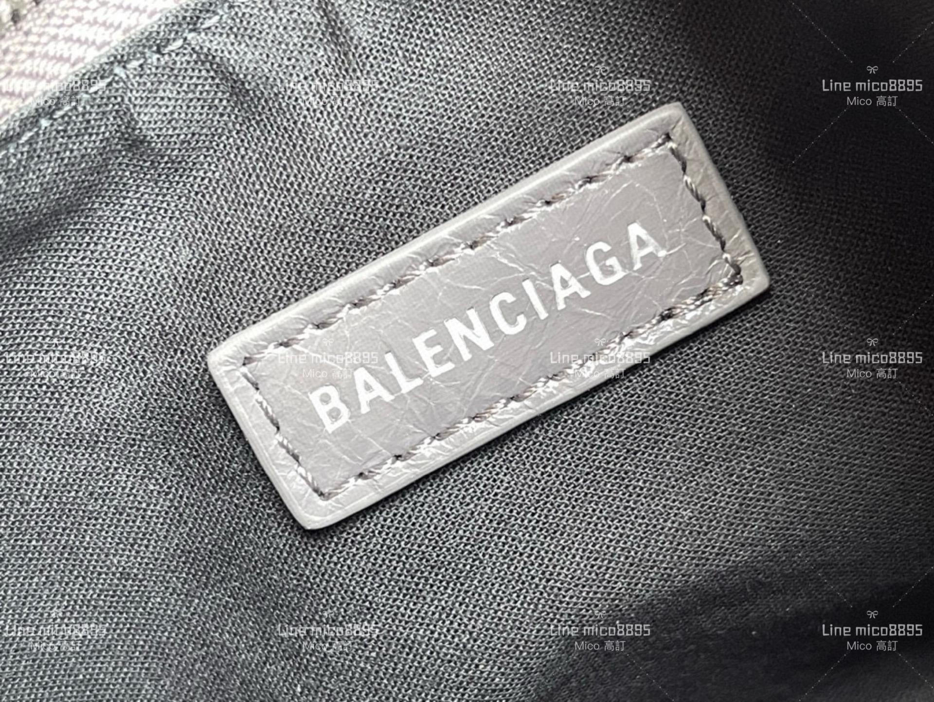 Balenciaga(巴黎世家) 深灰色 26cm Le Cagole半月包/餃子包/機車包