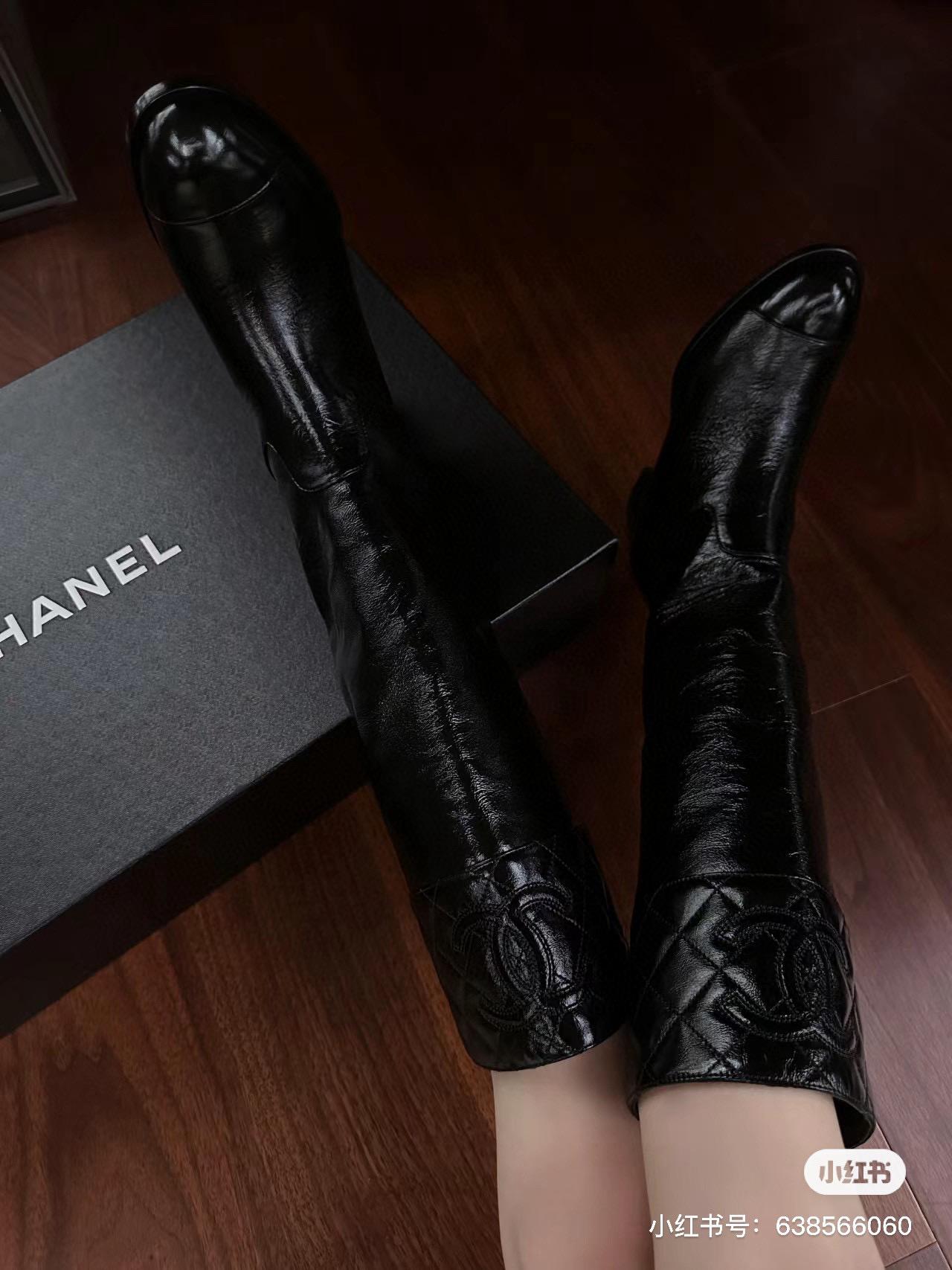 Chanel 23b 新款菱格紋小香長靴 35-40