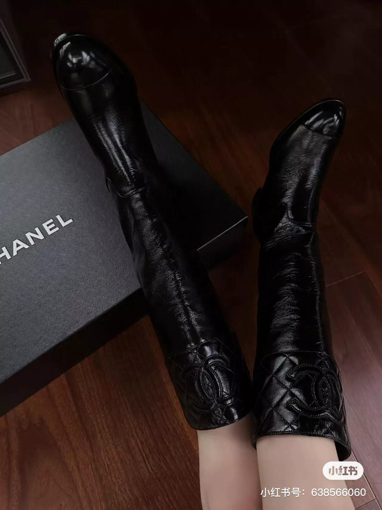 Chanel 23b 新款菱格紋小香長靴 35-40