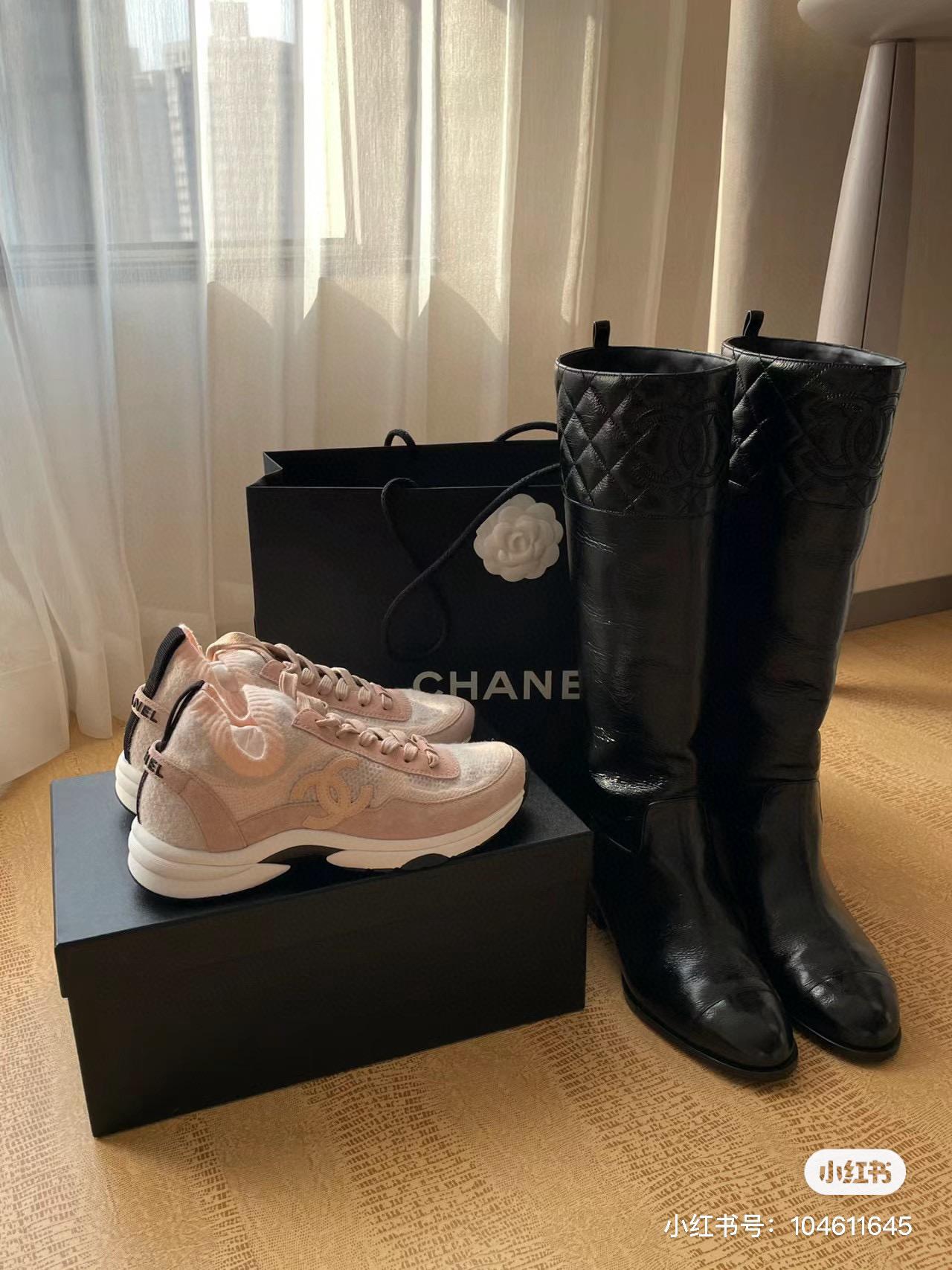 Chanel 23b 新款菱格紋小香長靴 35-40