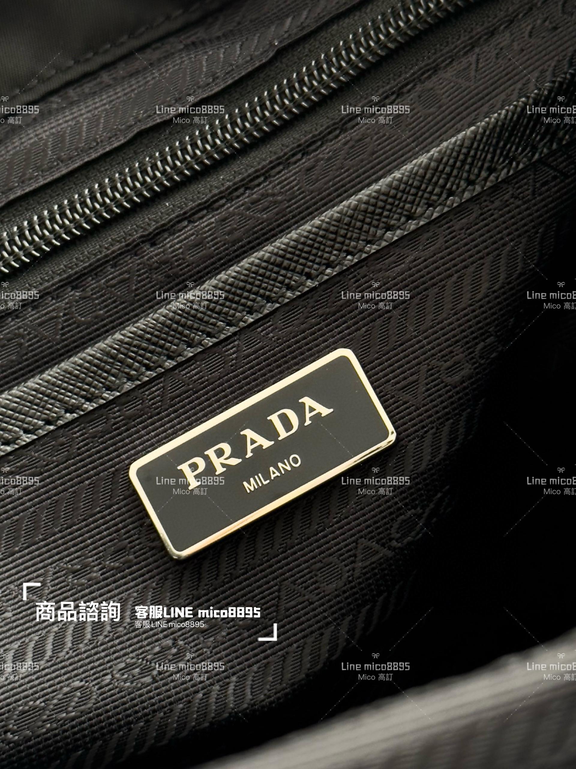 PRADA 普拉達｜經典 小號 Prada re-nylon 再生尼龍雙肩包/背包/後背包 23.5cm