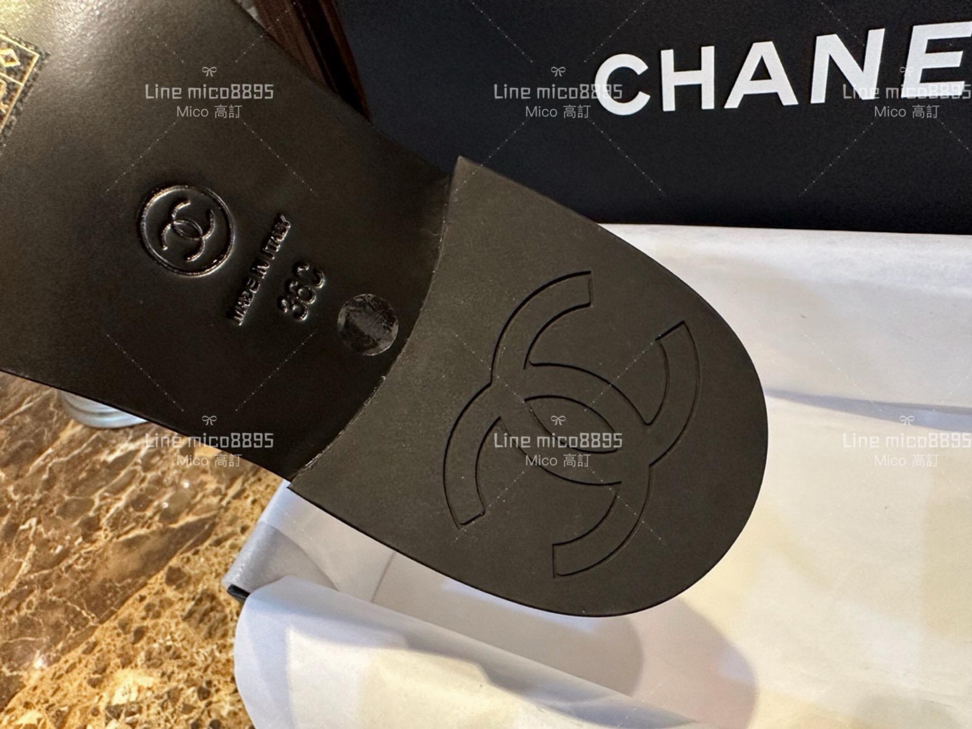 高訂款▫️CHANEL 𝟐𝟐𝐤 黑白圓扣樂福鞋 平底鞋 35-41