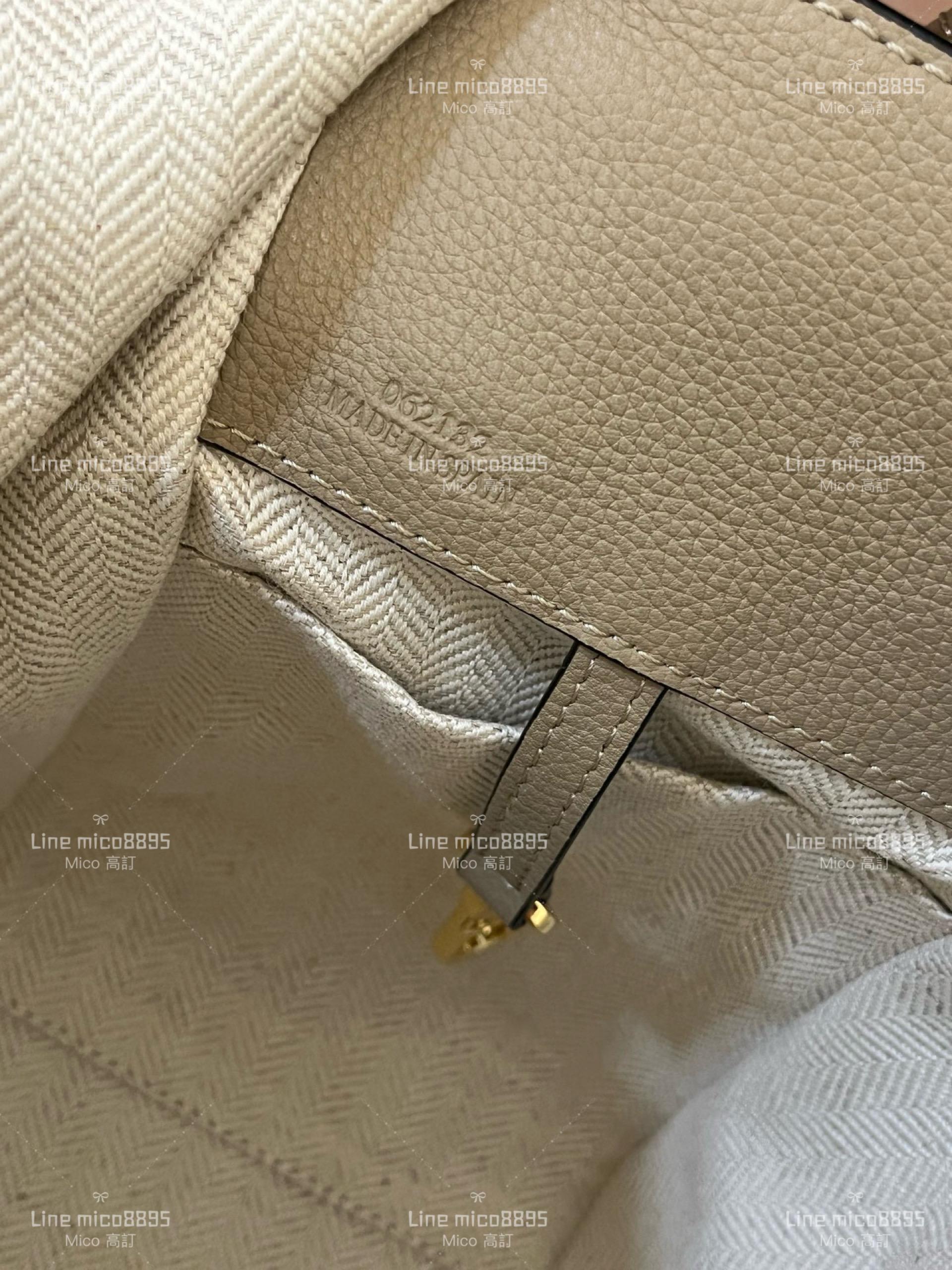 Loewe Hammock bag 吊床包 ｜沙色荔枝皮 真皮/牛皮 新尺寸 20cm 手提斜跨包/水桶包