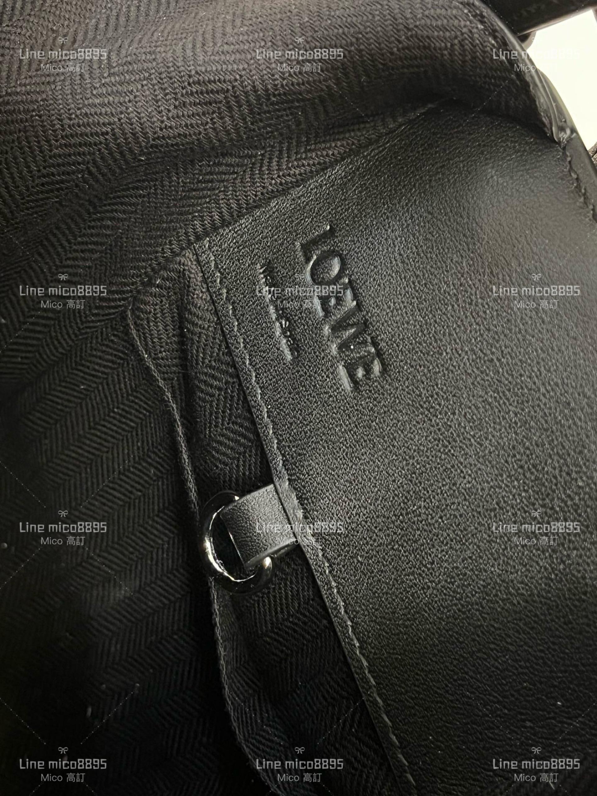 Loewe Hammock bag 吊床包 ｜黑色平紋 真皮/牛皮 新尺寸 20cm 手提斜跨包/水桶包
