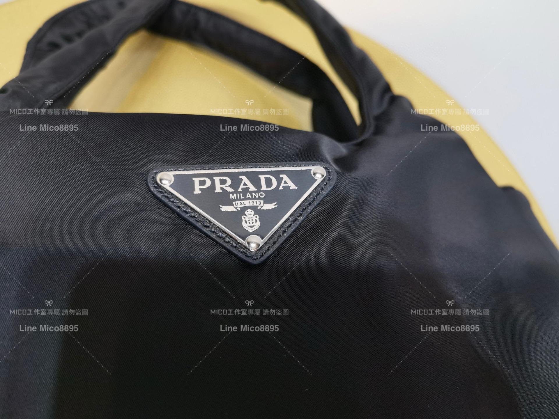 Prada 黑色 再生尼龍材質超大號托特 Oversize style 菜籃子 38cm 媽媽包推薦 ⚠️體積較大不附盒
