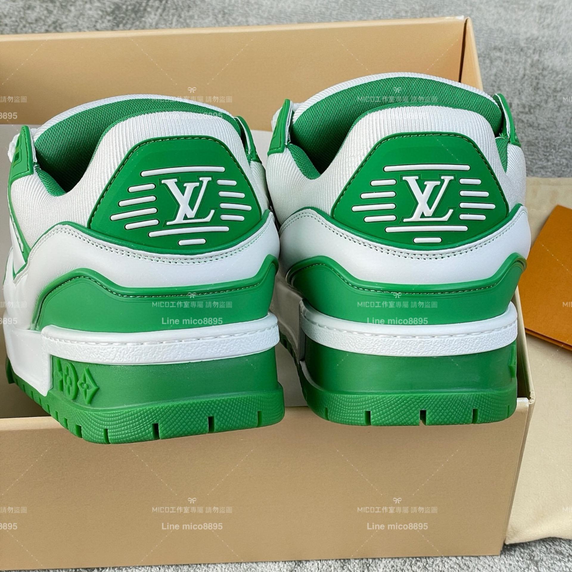 LV 路易威登｜trainer 麵包鞋系列 胖丁鞋 綠色 龍年限定色 情侶款35-45
