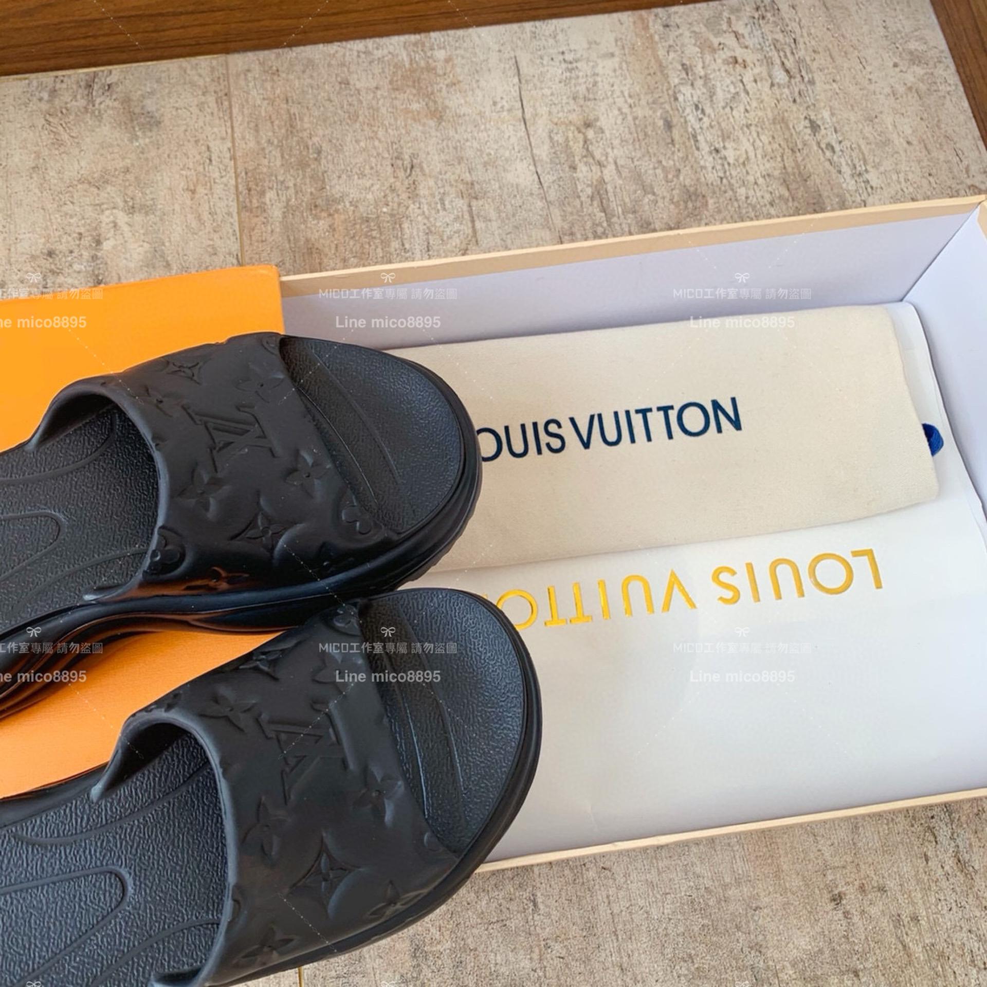 LV  Louis Vuitton ｜LV Pool55系列 沙灘厚底涼鞋 拖鞋 5.5cm 36-41