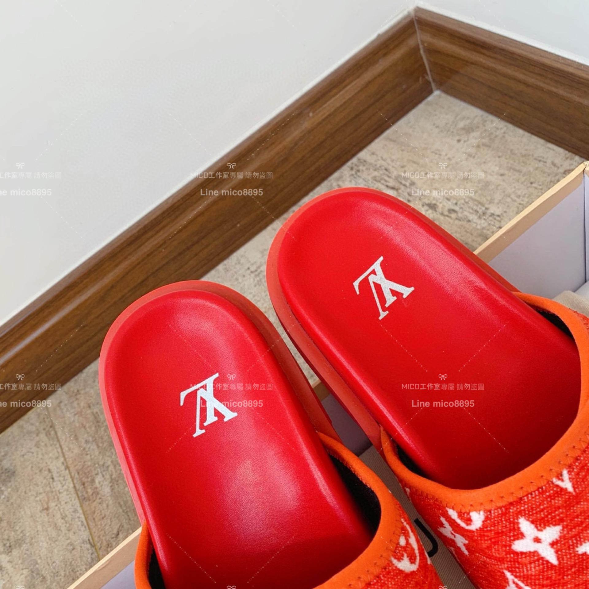 LV  Louis Vuitton ｜情侶款 🧑‍🤝‍🧑 MIAMI系列 老花魔術貼拖鞋 36-45
