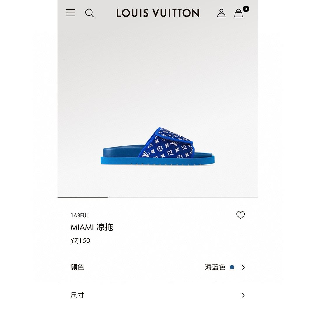 LV  Louis Vuitton ｜情侶款 🧑‍🤝‍🧑 MIAMI系列 老花魔術貼拖鞋 36-45