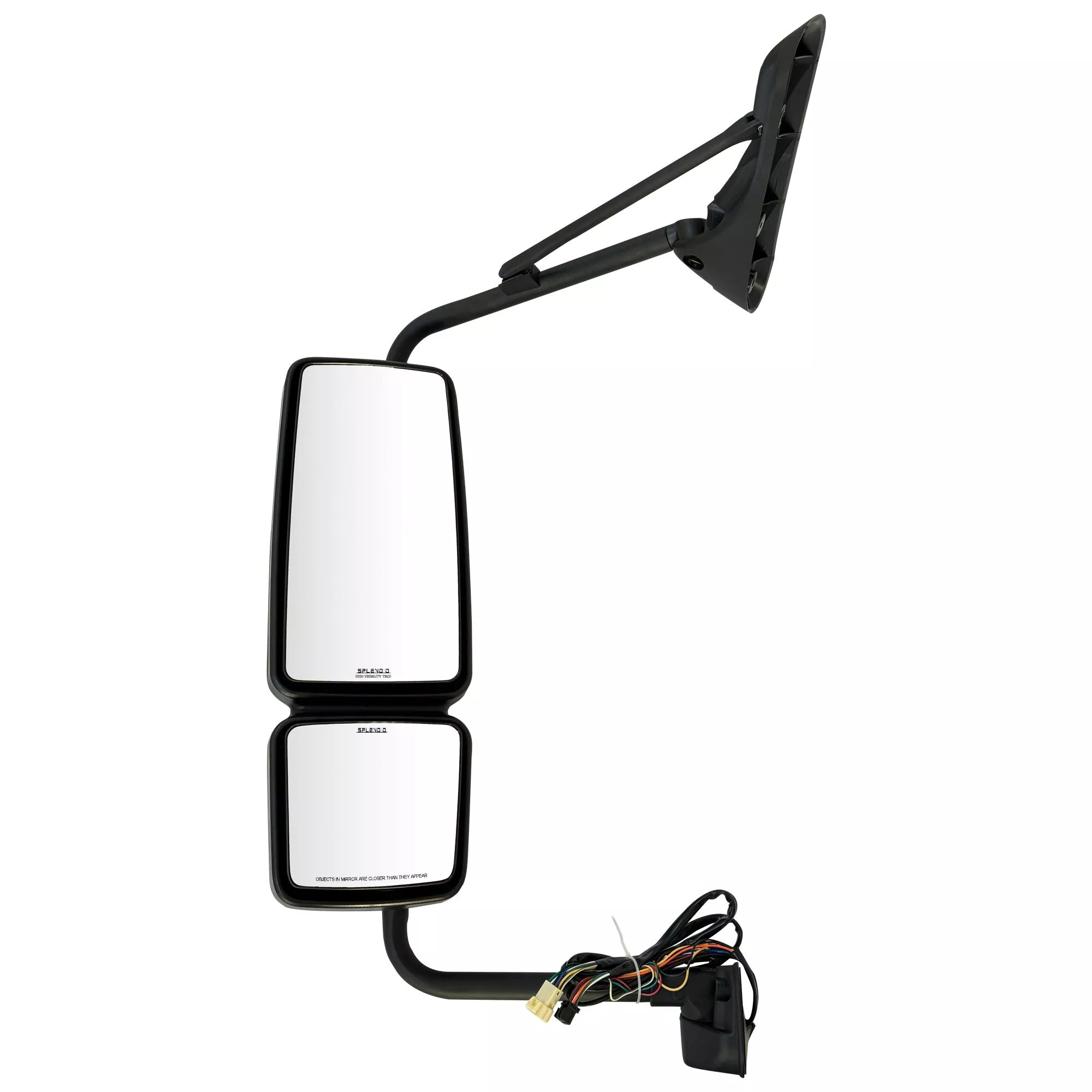 SPLENDID Replacement Side mirror, Power mirror, Heated with Turn Signals, for 2008-2012 International WorkStar 7700, 2008-2014 WorkStar 7600, 2017 WorkStar 7600 and 2013 Durastar, Driver Side