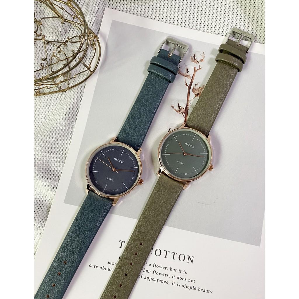KEZZI珂紫石英錶 莫蘭迪色系 氣質流行 線條比例顏色搭配 完美選擇 愛不釋手的魅力大小錶徑可搭配對錶 K1934