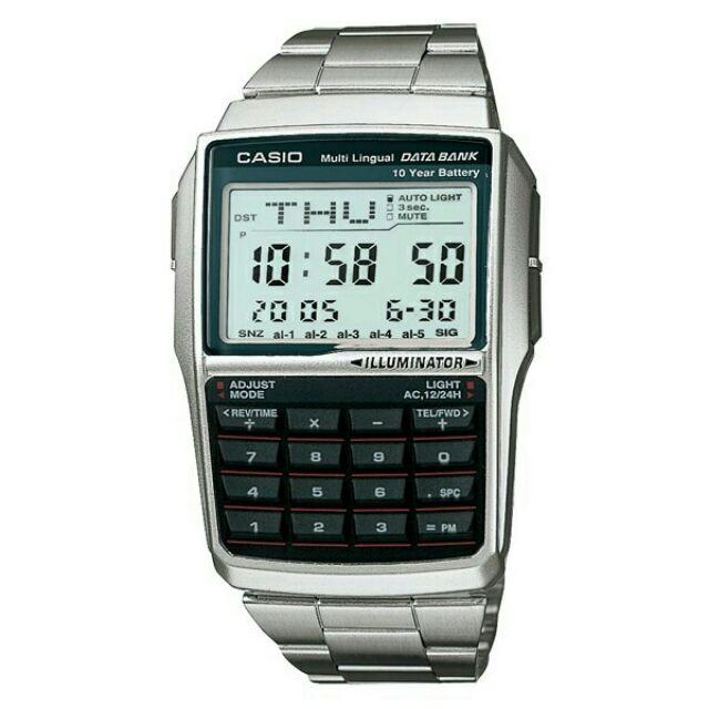 CASIO手錶 經緯度鍾錶《記憶電話、計算機電子錶》計算機手錶 全新 台灣卡西歐公司貨【↘990】DBC-32D