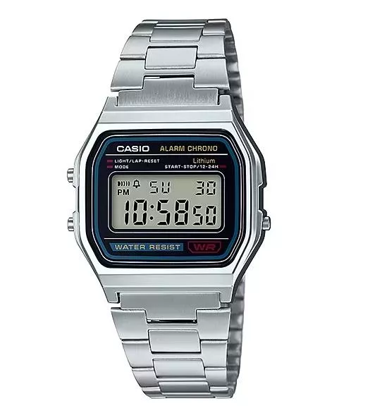 CASIO卡西歐手錶專賣店  經典復古冷光 電子錶 韓系雜誌廣告中性款  A158WA
