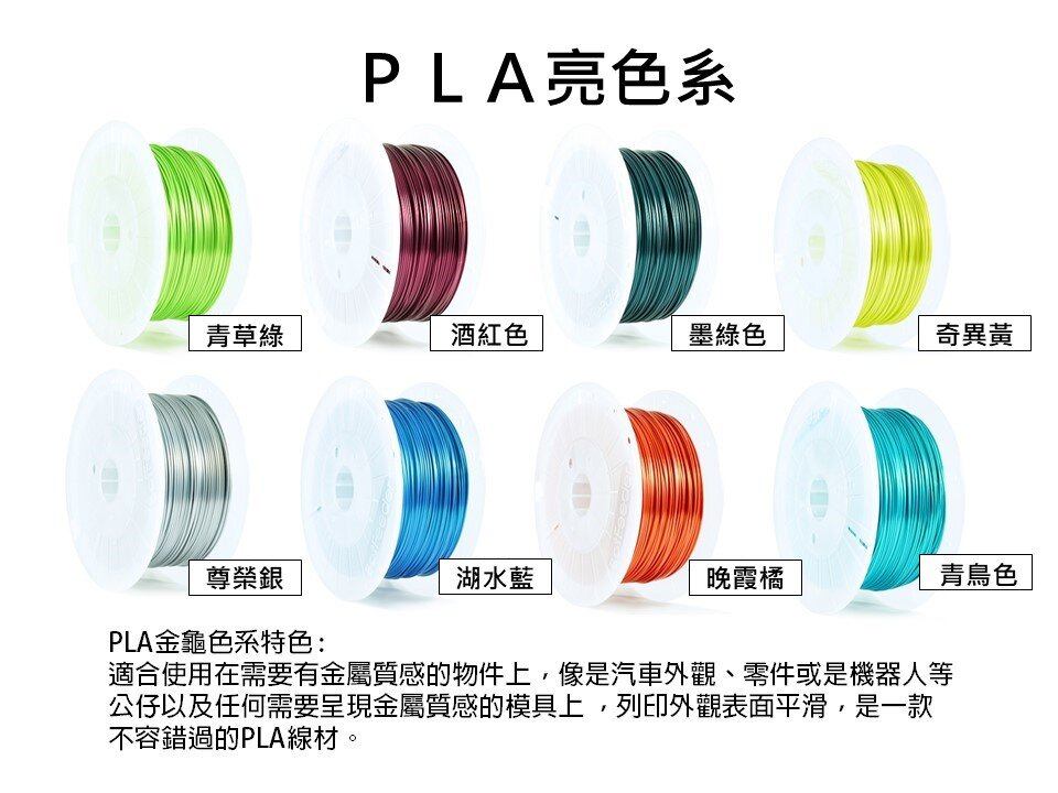 PLA亮色系線材(墨綠色)